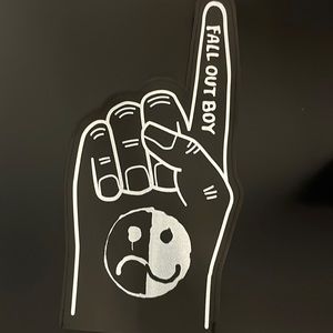 Foam finger from Fall Out Boy (2our) Dust VIP package
